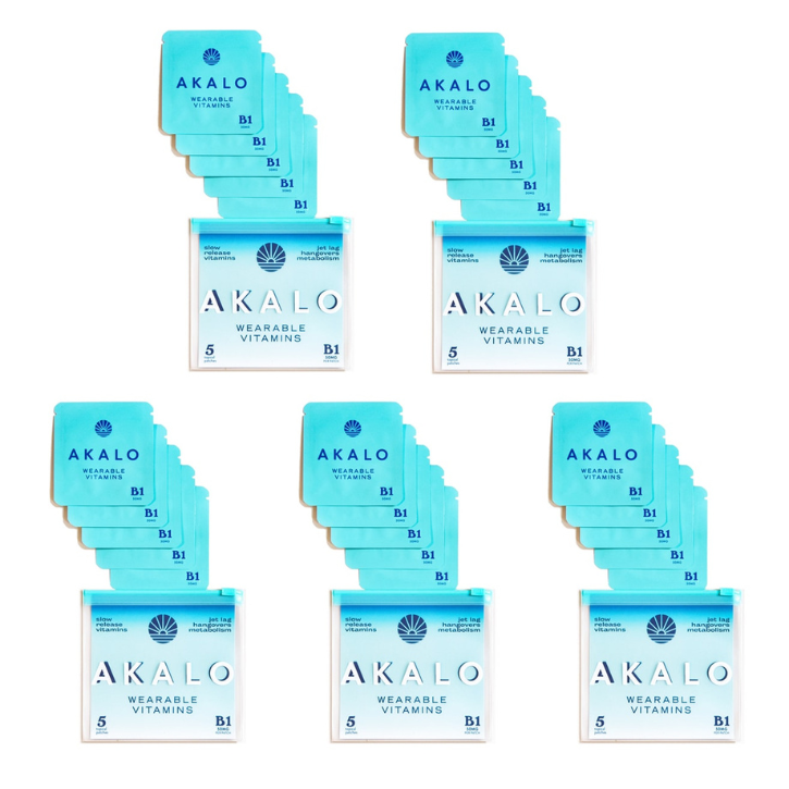 AKALO Vitamin B1 Hangover Patches. Twenty Five Pack.