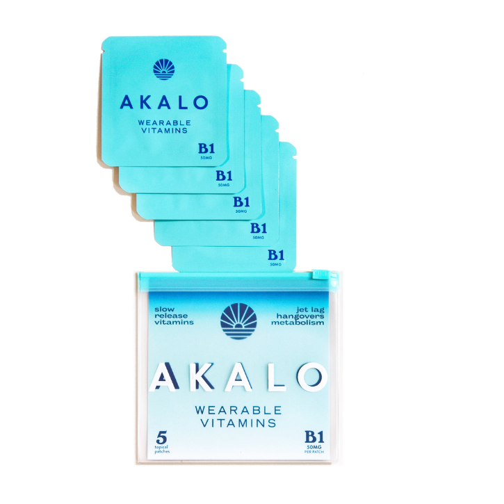 AKALO Vitamin B1 Hangover Patches. Five Pack.