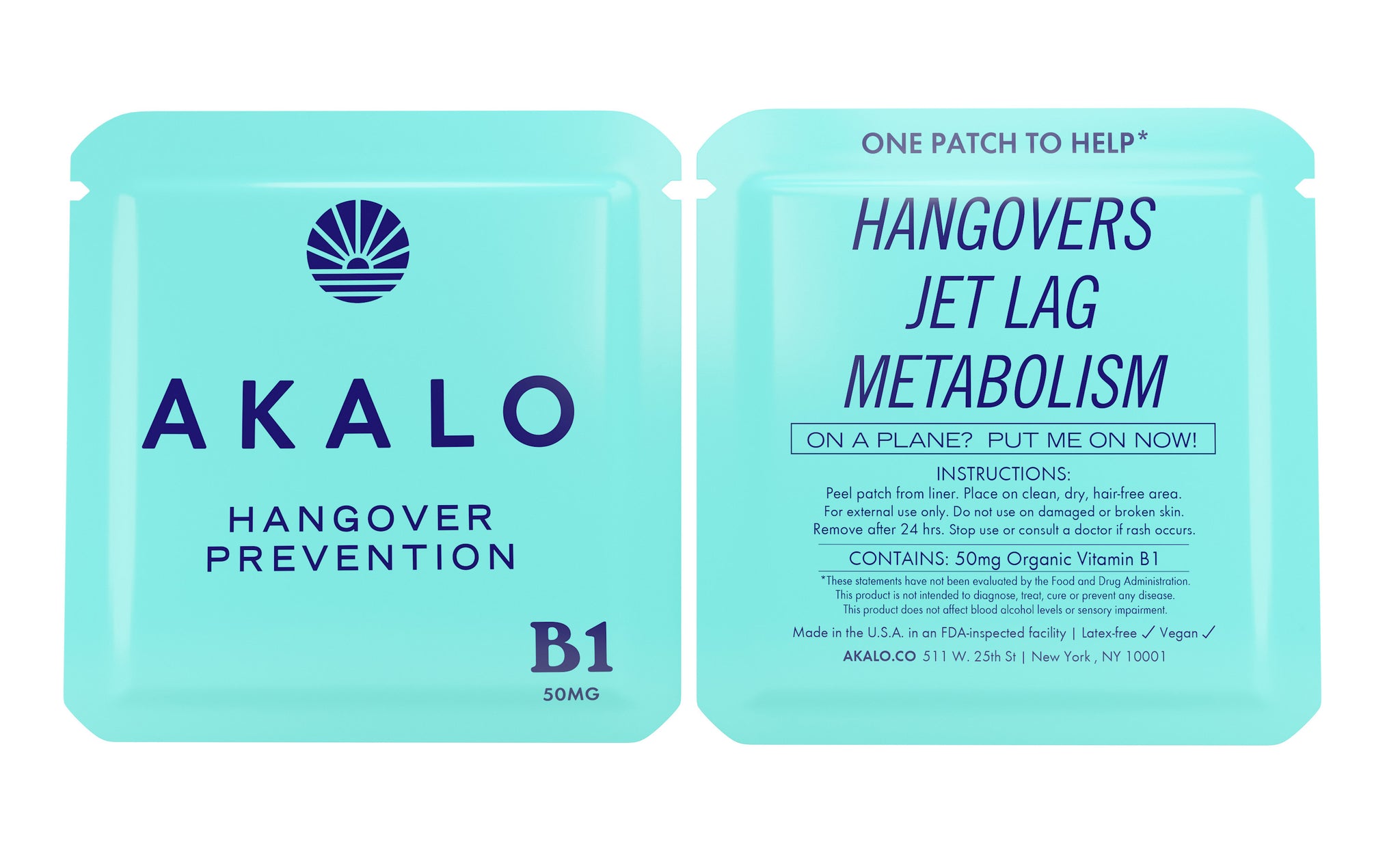 AKALO Vitamin B1 Hangover Patches, Special Edition