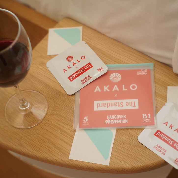 The Standard Hotel Hangover Prevention Patch from AKALO. Water-proof AKALO Travel pouch included.