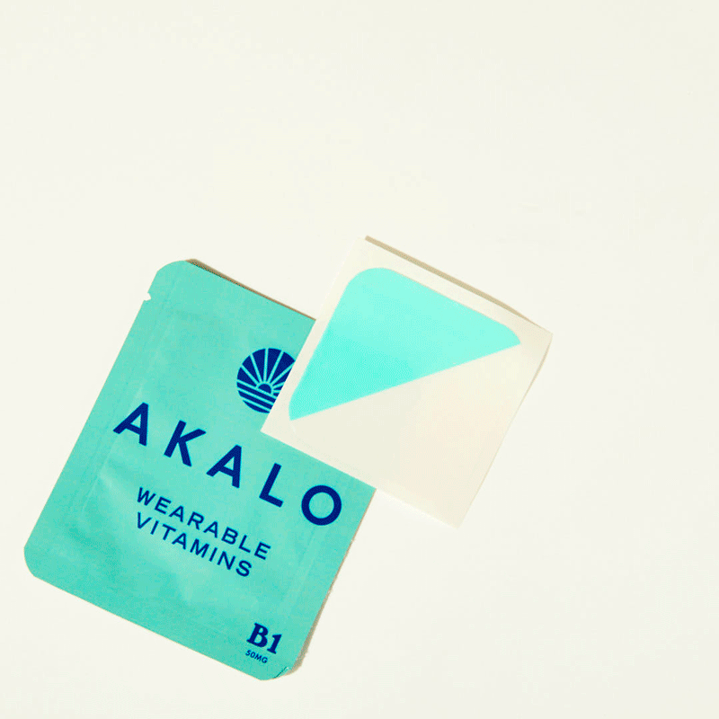 AKALO Vitamin B1 Hangover Patches. Easy to peel patch.